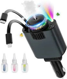 شارژر فندکی و خوشبو کننده پنج کاره w&o مدل starlight