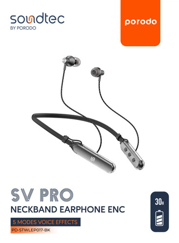 هندزفری بلوتوث گردنی Porodo Soundtec PD-STWLEP017