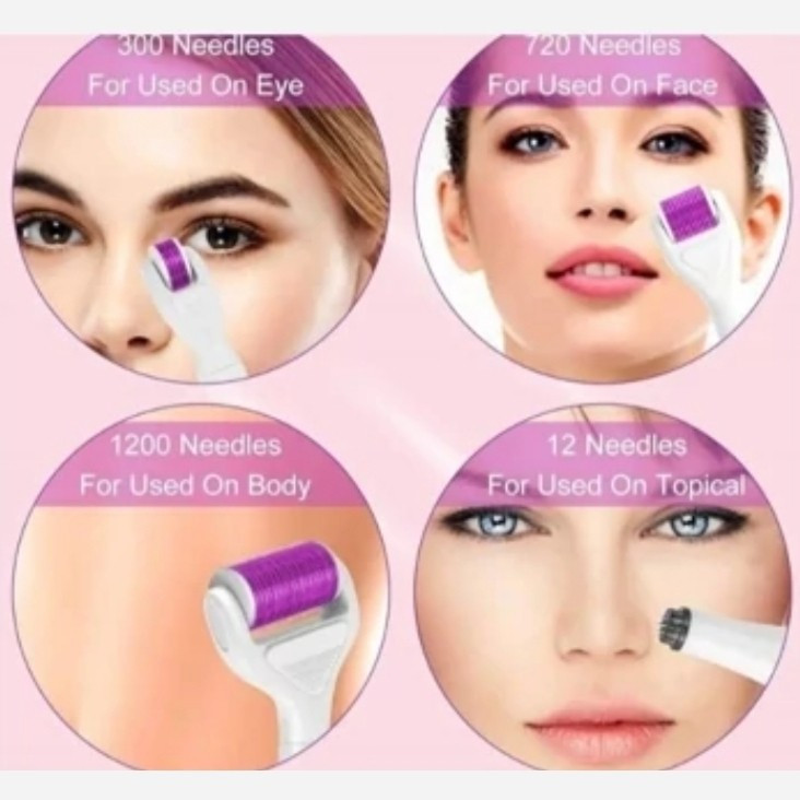 درمارولر ۶ عددی DRS مدل Anti-Aging | غلتک میکرونیدلینگ با سوزن تیتانیومی
